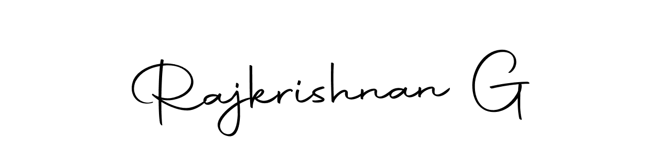 It looks lik you need a new signature style for name Rajkrishnan G. Design unique handwritten (Autography-DOLnW) signature with our free signature maker in just a few clicks. Rajkrishnan G signature style 10 images and pictures png
