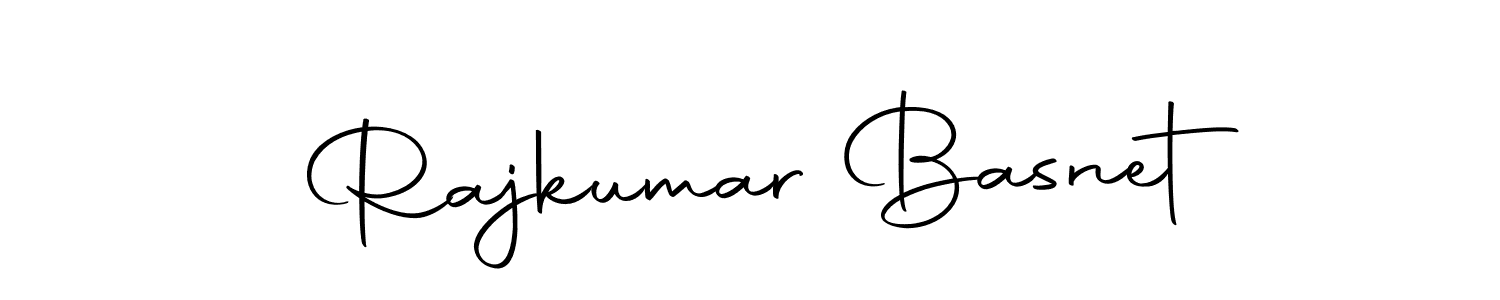 How to make Rajkumar Basnet name signature. Use Autography-DOLnW style for creating short signs online. This is the latest handwritten sign. Rajkumar Basnet signature style 10 images and pictures png