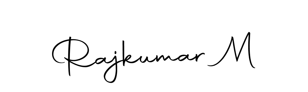 Design your own signature with our free online signature maker. With this signature software, you can create a handwritten (Autography-DOLnW) signature for name Rajkumar M. Rajkumar M signature style 10 images and pictures png