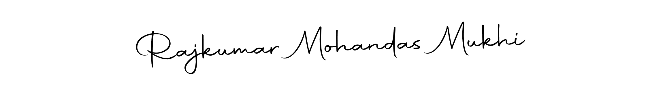 Create a beautiful signature design for name Rajkumar Mohandas Mukhi. With this signature (Autography-DOLnW) fonts, you can make a handwritten signature for free. Rajkumar Mohandas Mukhi signature style 10 images and pictures png