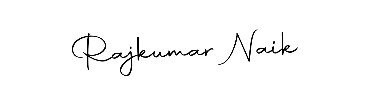 How to make Rajkumar Naik name signature. Use Autography-DOLnW style for creating short signs online. This is the latest handwritten sign. Rajkumar Naik signature style 10 images and pictures png