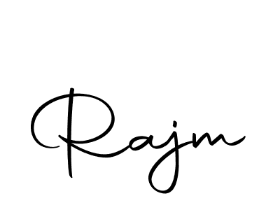 Design your own signature with our free online signature maker. With this signature software, you can create a handwritten (Autography-DOLnW) signature for name Rajm. Rajm signature style 10 images and pictures png