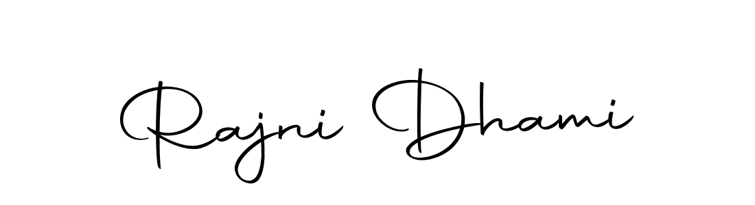 How to make Rajni Dhami signature? Autography-DOLnW is a professional autograph style. Create handwritten signature for Rajni Dhami name. Rajni Dhami signature style 10 images and pictures png