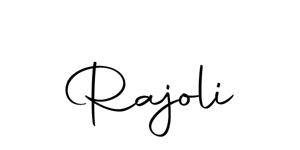 Rajoli stylish signature style. Best Handwritten Sign (Autography-DOLnW) for my name. Handwritten Signature Collection Ideas for my name Rajoli. Rajoli signature style 10 images and pictures png