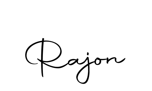 You should practise on your own different ways (Autography-DOLnW) to write your name (Rajon) in signature. don't let someone else do it for you. Rajon signature style 10 images and pictures png