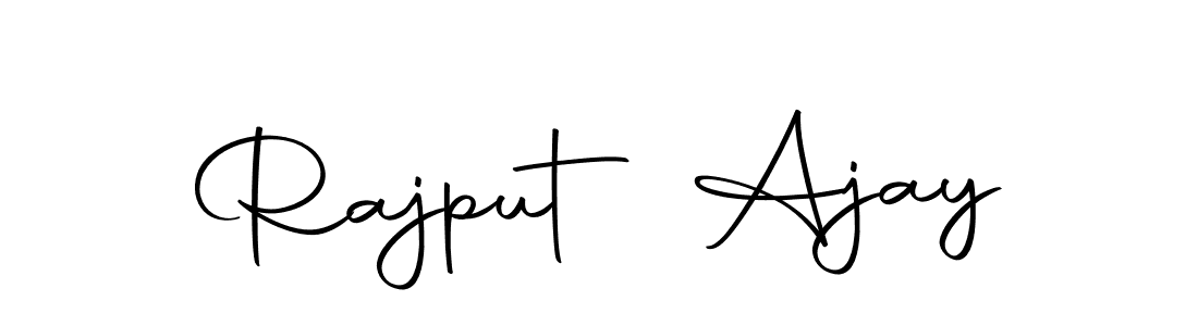 Design your own signature with our free online signature maker. With this signature software, you can create a handwritten (Autography-DOLnW) signature for name Rajput Ajay. Rajput Ajay signature style 10 images and pictures png