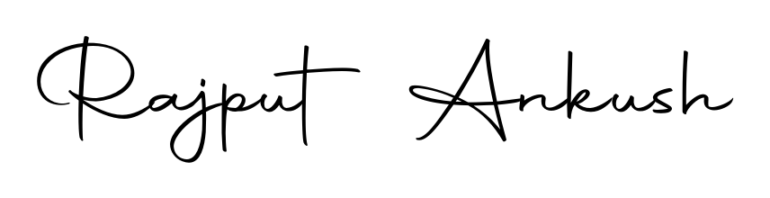 A timeless handwritten aesthetic for Rajput Ankush. The Autography-DOLnW font gives your signature a handcrafted feel with natural curves. Rajput Ankush signature style 10 images and pictures png