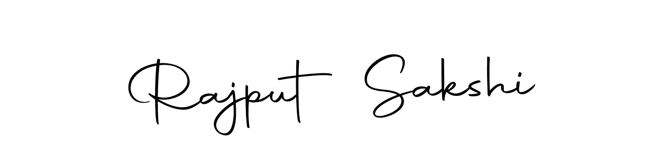 How to make Rajput Sakshi name signature. Use Autography-DOLnW style for creating short signs online. This is the latest handwritten sign. Rajput Sakshi signature style 10 images and pictures png