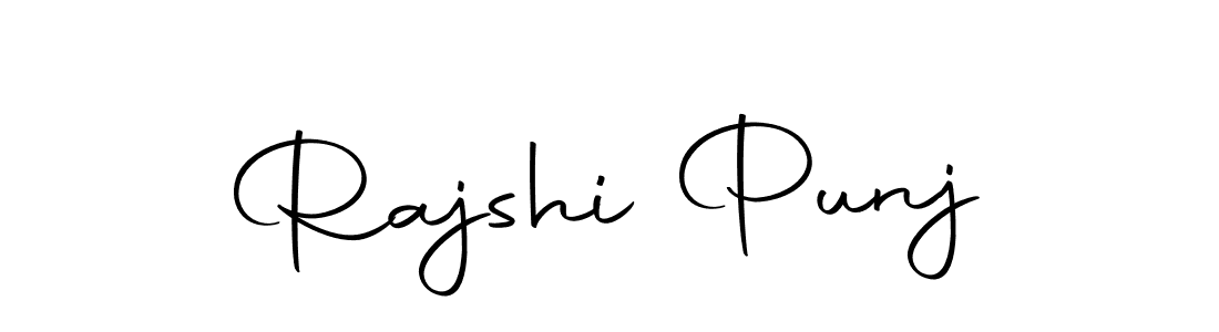 Design your own signature with our free online signature maker. With this signature software, you can create a handwritten (Autography-DOLnW) signature for name Rajshi Punj. Rajshi Punj signature style 10 images and pictures png