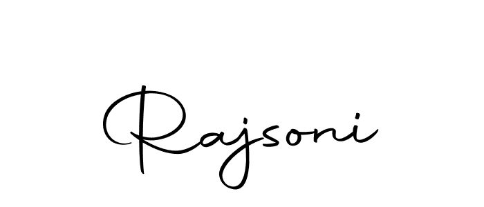 Make a beautiful signature design for name Rajsoni. With this signature (Autography-DOLnW) style, you can create a handwritten signature for free. Rajsoni signature style 10 images and pictures png