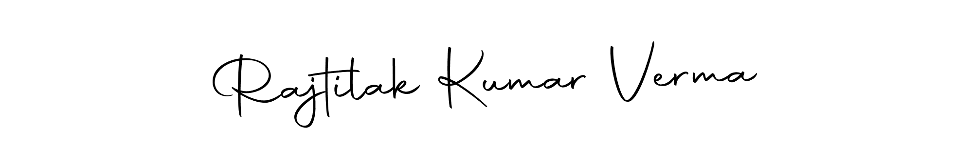 It looks lik you need a new signature style for name Rajtilak Kumar Verma. Design unique handwritten (Autography-DOLnW) signature with our free signature maker in just a few clicks. Rajtilak Kumar Verma signature style 10 images and pictures png