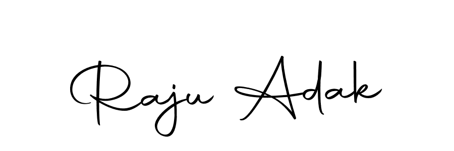 You can use this online signature creator to create a handwritten signature for the name Raju Adak. This is the best online autograph maker. Raju Adak signature style 10 images and pictures png