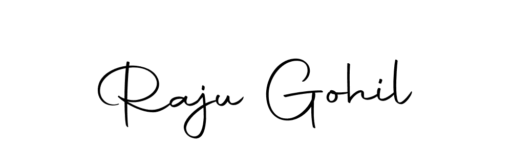 Use a signature maker to create a handwritten signature online. With this signature software, you can design (Autography-DOLnW) your own signature for name Raju Gohil. Raju Gohil signature style 10 images and pictures png