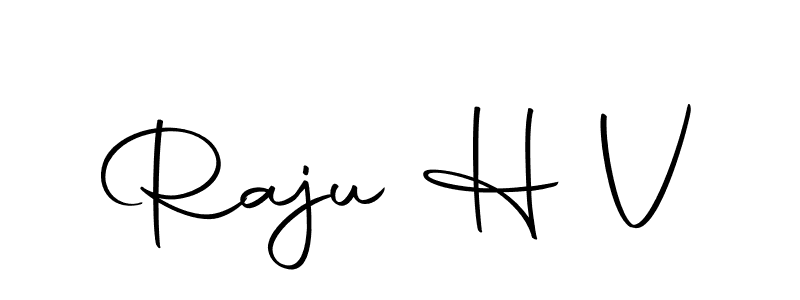 This is the best signature style for the Raju H V name. Also you like these signature font (Autography-DOLnW). Mix name signature. Raju H V signature style 10 images and pictures png
