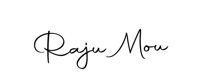 if you are searching for the best signature style for your name Raju Mou. so please give up your signature search. here we have designed multiple signature styles  using Autography-DOLnW. Raju Mou signature style 10 images and pictures png
