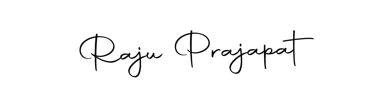 How to make Raju Prajapat name signature. Use Autography-DOLnW style for creating short signs online. This is the latest handwritten sign. Raju Prajapat signature style 10 images and pictures png
