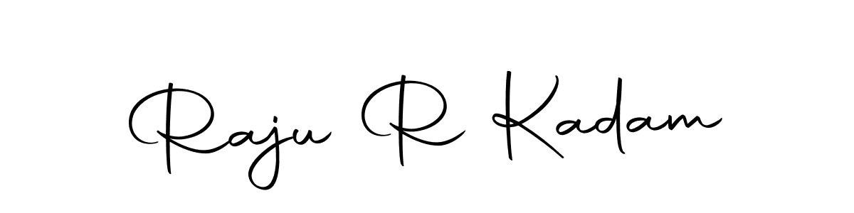 This is the best signature style for the Raju R Kadam name. Also you like these signature font (Autography-DOLnW). Mix name signature. Raju R Kadam signature style 10 images and pictures png