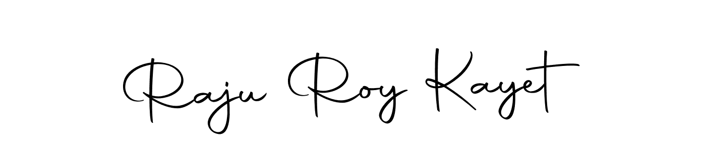 How to make Raju Roy Kayet name signature. Use Autography-DOLnW style for creating short signs online. This is the latest handwritten sign. Raju Roy Kayet signature style 10 images and pictures png