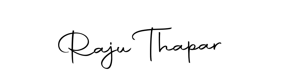 How to make Raju Thapar name signature. Use Autography-DOLnW style for creating short signs online. This is the latest handwritten sign. Raju Thapar signature style 10 images and pictures png