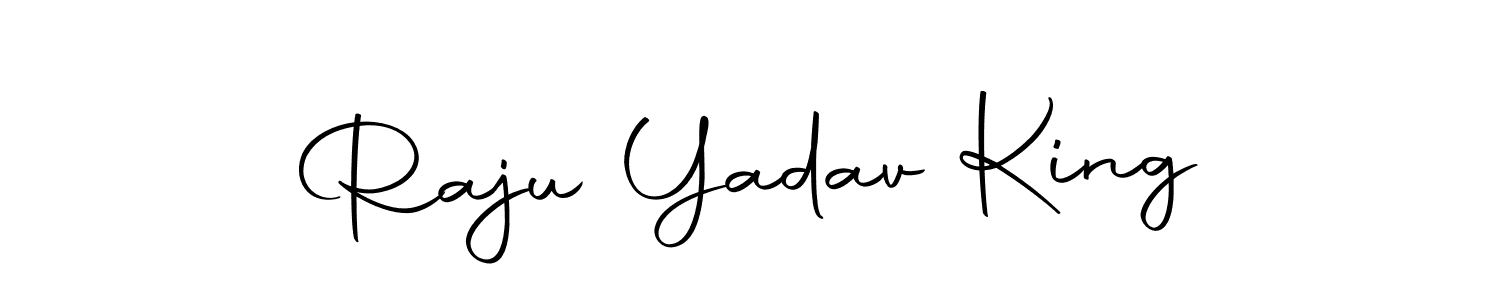 How to make Raju Yadav King name signature. Use Autography-DOLnW style for creating short signs online. This is the latest handwritten sign. Raju Yadav King signature style 10 images and pictures png
