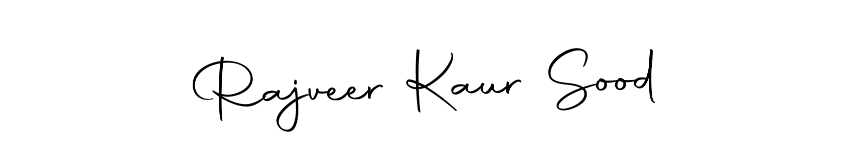 Make a short Rajveer Kaur Sood signature style. Manage your documents anywhere anytime using Autography-DOLnW. Create and add eSignatures, submit forms, share and send files easily. Rajveer Kaur Sood signature style 10 images and pictures png
