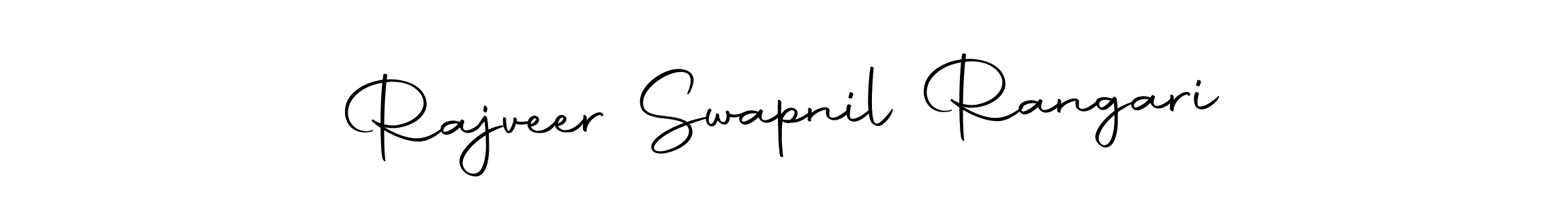 You should practise on your own different ways (Autography-DOLnW) to write your name (Rajveer Swapnil Rangari) in signature. don't let someone else do it for you. Rajveer Swapnil Rangari signature style 10 images and pictures png