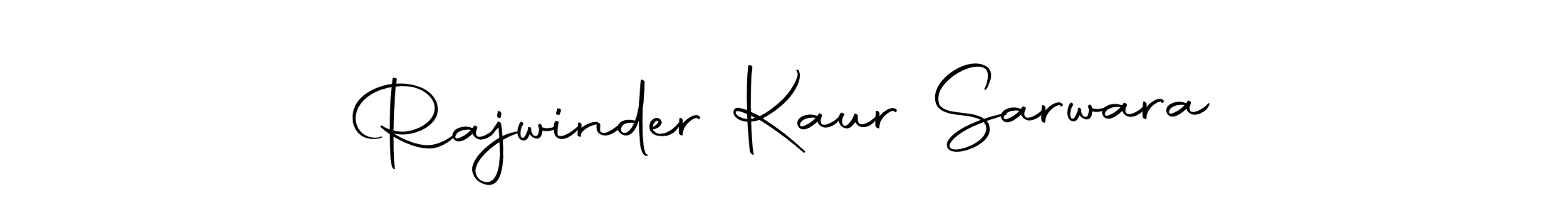 Make a short Rajwinder Kaur Sarwara signature style. Manage your documents anywhere anytime using Autography-DOLnW. Create and add eSignatures, submit forms, share and send files easily. Rajwinder Kaur Sarwara signature style 10 images and pictures png