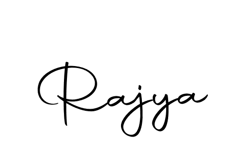 Design your own signature with our free online signature maker. With this signature software, you can create a handwritten (Autography-DOLnW) signature for name Rajya. Rajya signature style 10 images and pictures png