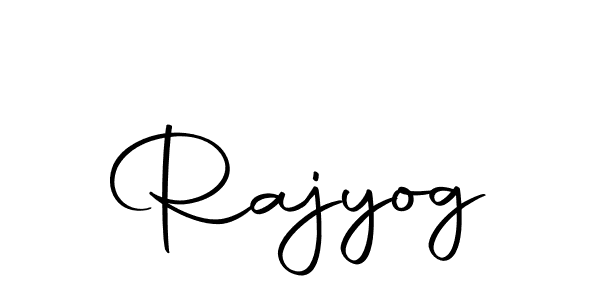 Use a signature maker to create a handwritten signature online. With this signature software, you can design (Autography-DOLnW) your own signature for name Rajyog. Rajyog signature style 10 images and pictures png