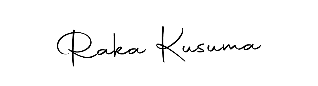 How to make Raka Kusuma name signature. Use Autography-DOLnW style for creating short signs online. This is the latest handwritten sign. Raka Kusuma signature style 10 images and pictures png