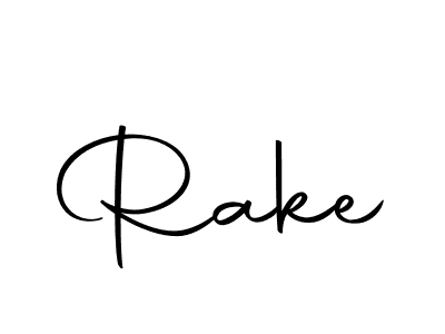 How to make Rake signature? Autography-DOLnW is a professional autograph style. Create handwritten signature for Rake name. Rake signature style 10 images and pictures png