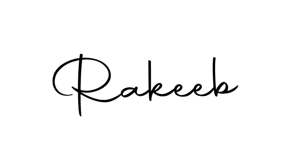 Make a beautiful signature design for name Rakeeb. With this signature (Autography-DOLnW) style, you can create a handwritten signature for free. Rakeeb signature style 10 images and pictures png