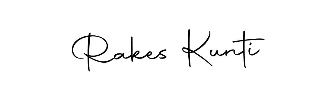 Create a beautiful signature design for name Rakes Kunti. With this signature (Autography-DOLnW) fonts, you can make a handwritten signature for free. Rakes Kunti signature style 10 images and pictures png