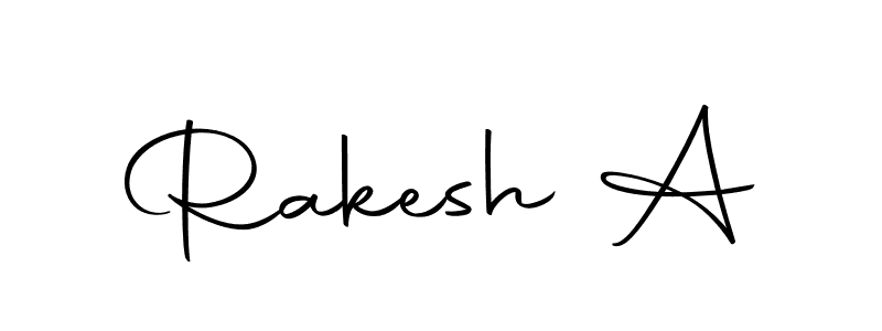 You can use this online signature creator to create a handwritten signature for the name Rakesh A. This is the best online autograph maker. Rakesh A signature style 10 images and pictures png