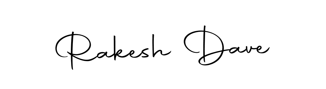 How to make Rakesh Dave name signature. Use Autography-DOLnW style for creating short signs online. This is the latest handwritten sign. Rakesh Dave signature style 10 images and pictures png