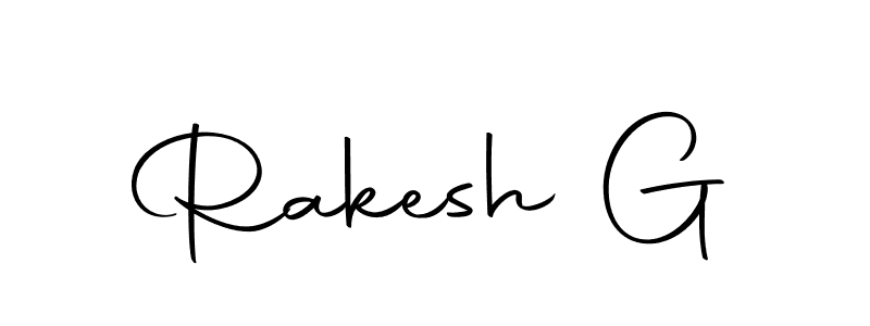 The best way (Autography-DOLnW) to make a short signature is to pick only two or three words in your name. The name Rakesh G include a total of six letters. For converting this name. Rakesh G signature style 10 images and pictures png