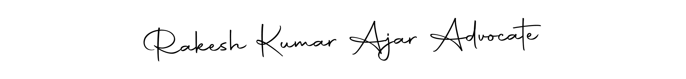 Design your own signature with our free online signature maker. With this signature software, you can create a handwritten (Autography-DOLnW) signature for name Rakesh Kumar Ajar Advocate. Rakesh Kumar Ajar Advocate signature style 10 images and pictures png