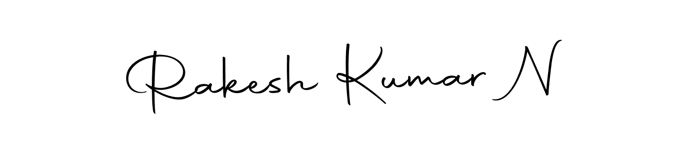 You can use this online signature creator to create a handwritten signature for the name Rakesh Kumar N. This is the best online autograph maker. Rakesh Kumar N signature style 10 images and pictures png