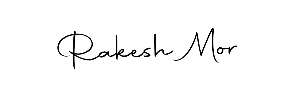 How to make Rakesh Mor name signature. Use Autography-DOLnW style for creating short signs online. This is the latest handwritten sign. Rakesh Mor signature style 10 images and pictures png