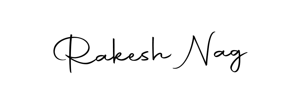 Design your own signature with our free online signature maker. With this signature software, you can create a handwritten (Autography-DOLnW) signature for name Rakesh Nag. Rakesh Nag signature style 10 images and pictures png