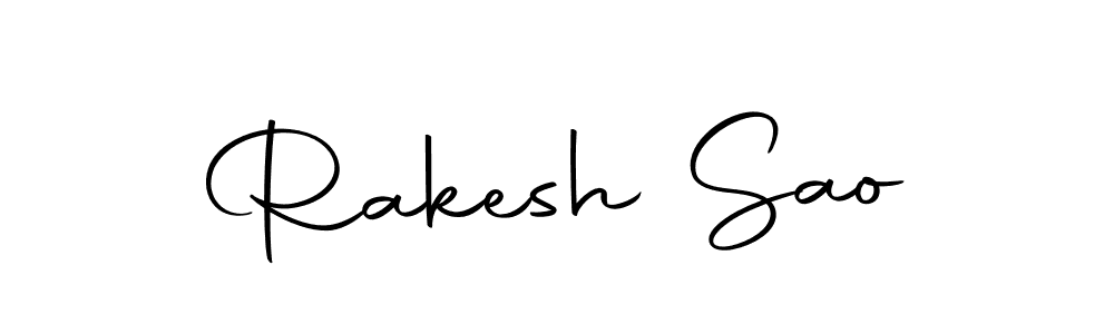 The best way (Autography-DOLnW) to make a short signature is to pick only two or three words in your name. The name Rakesh Sao include a total of six letters. For converting this name. Rakesh Sao signature style 10 images and pictures png