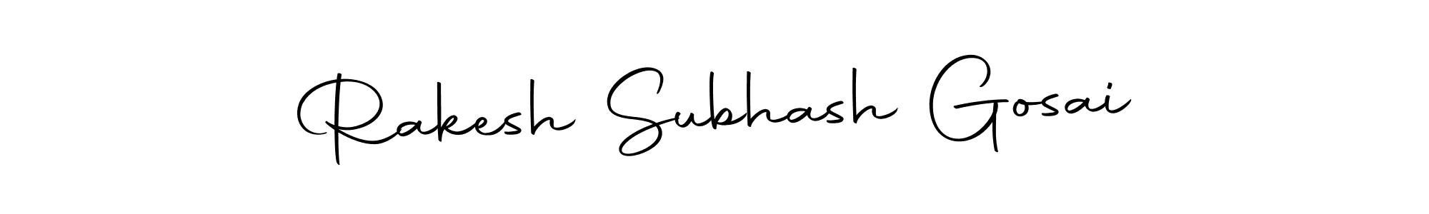 Create a beautiful signature design for name Rakesh Subhash Gosai. With this signature (Autography-DOLnW) fonts, you can make a handwritten signature for free. Rakesh Subhash Gosai signature style 10 images and pictures png