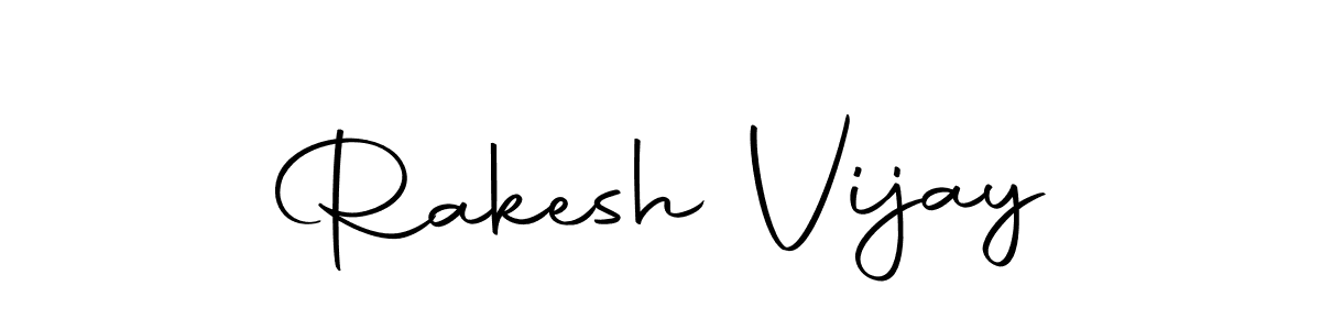 Create a beautiful signature design for name Rakesh Vijay. With this signature (Autography-DOLnW) fonts, you can make a handwritten signature for free. Rakesh Vijay signature style 10 images and pictures png