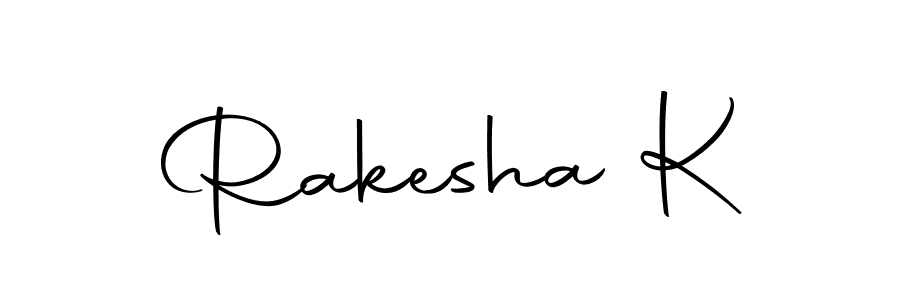 Also we have Rakesha K name is the best signature style. Create professional handwritten signature collection using Autography-DOLnW autograph style. Rakesha K signature style 10 images and pictures png