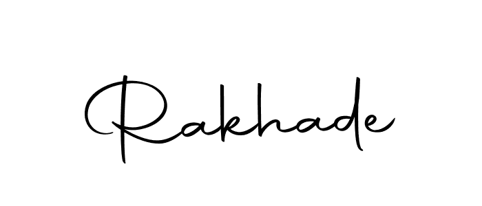 How to make Rakhade signature? Autography-DOLnW is a professional autograph style. Create handwritten signature for Rakhade name. Rakhade signature style 10 images and pictures png