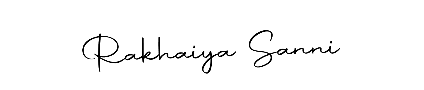 Also we have Rakhaiya Sanni name is the best signature style. Create professional handwritten signature collection using Autography-DOLnW autograph style. Rakhaiya Sanni signature style 10 images and pictures png