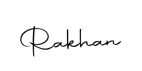 Create a beautiful signature design for name Rakhan. With this signature (Autography-DOLnW) fonts, you can make a handwritten signature for free. Rakhan signature style 10 images and pictures png