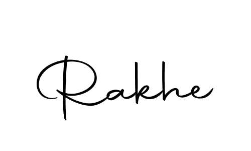 Make a beautiful signature design for name Rakhe. Use this online signature maker to create a handwritten signature for free. Rakhe signature style 10 images and pictures png