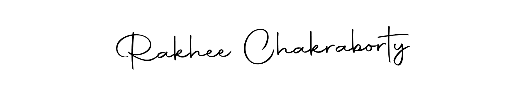 Use a signature maker to create a handwritten signature online. With this signature software, you can design (Autography-DOLnW) your own signature for name Rakhee Chakraborty. Rakhee Chakraborty signature style 10 images and pictures png