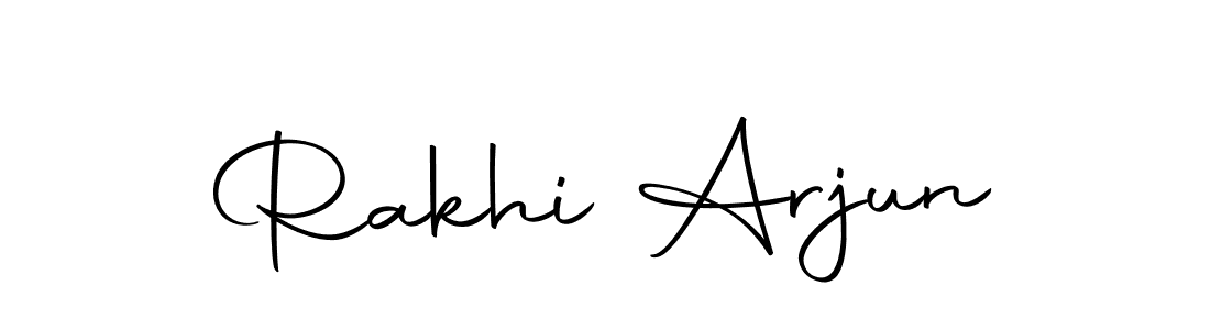 Design your own signature with our free online signature maker. With this signature software, you can create a handwritten (Autography-DOLnW) signature for name Rakhi Arjun. Rakhi Arjun signature style 10 images and pictures png